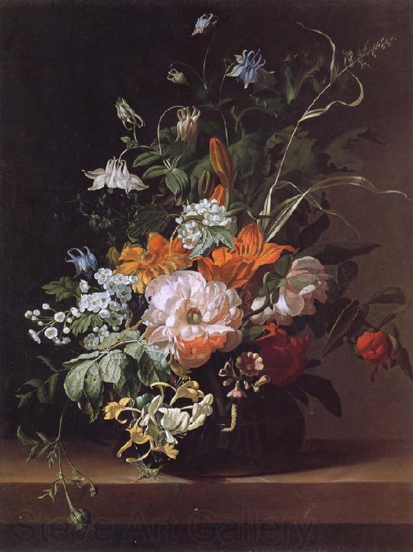 Rachel Ruysch Flowers in a Vase France oil painting art